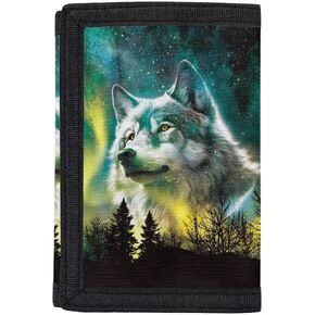 GIFTPUZZ Red Dragon Wallet for Teen Girls Boys Trifold Wallet Credit Card Holder RFID ID Cash Slim Small Wallets with Coin Pocket in Kuwait
