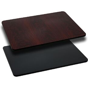 Flash Furniture Glenbrook 30'' x 60'' Rectangular Table Top with Black or Mahogany Reversible Laminate Top in Saudi Arabia