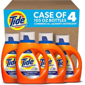 P&G PROFESSIONAL Tide Professional Commercial Liquid Laundry Detergent, 80 loads, 105 Fl oz (4 Count)