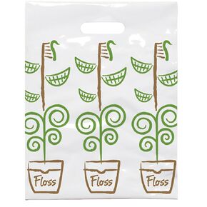Growing Smiles Dental Giveaway Bags, 8" x 10", 100 Pack