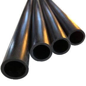 – CARBON FIBER TUBE - 6mm X 4mm x 1000mm – Pultruded Round Hollow Carbon Fiber rods Black matte finish - Pure carbon fibre hollow tube shafts - for RC planes-drones, boat DIY craft projects