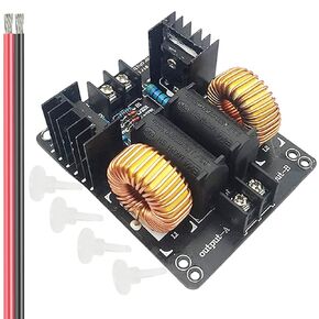 DC12-30V ZVS Flyback Driver Board Coil Marx Generator Arc Igniter Induction Heating Power Module 20A 1000W High Voltage Driver Plate Board with 20AWG Cable