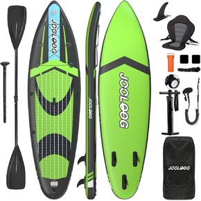 لوح مجداف قابل للنفخ للبالغين، لوح مجداف قابل للنفخ مع ملحقات لوح SUP ممتازة كاملة، مقعد كاياك، سطح مضاد للانزلاق، حامل كاميرا مدمج 10'6"×32"×6" خفيف الوزن in Kuwait