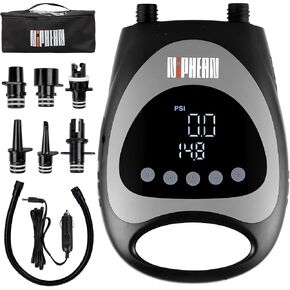 Paddle Board Pump, 20 PSI High Pressure SUP Pump, Paddleboard Pump with Auto-Off&Car Connector, Air Pump for Inflatables&Deflatable, Inflator Air Pump for Paddle Board, Kayak, Boat