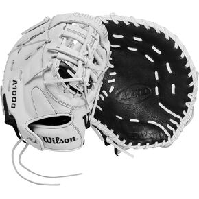 WILSON 2024 A1000 1620 12.5" Fastpitch Softball First Base Mitt - Black/White/Silver