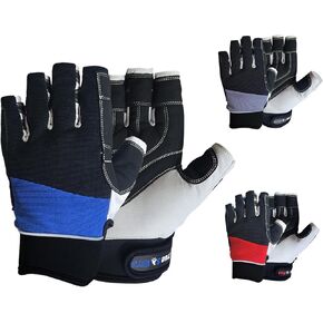 MRX Sailing Gloves Fishing Kayak Gloves for Men & Women Rowing Water Ski Canoe Paddle Gloves Sailing Gear Women Paddling Gloves | Sailing Gloves for Men & Women | Short Finger Sailing Kayaking Gloves