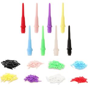 2BA Thread Soft Tip of Dart 80 Pcs Multicolor Plastic Tip 8 Colors Dart Point for Replacement