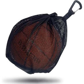 Single Mesh Ball Bag,Volleyball Bag with Zipper Pocket,Soccer Ball Bag,Basketball Bag with Quick Release Buckle Fits all Kinds of Backpacks, Can be Used to Carry Basketball, Football and Volleyball