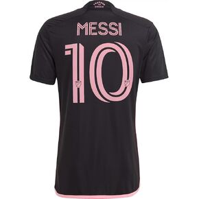 قميص كرة القدم Inter Miami 23/24#10 Messi Away من adidas للرجال - تصميم لامع، نسيج ماص للرطوبة in Kuwait