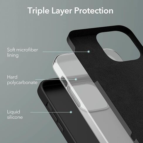 ESR for iPhone 15 Case, Military-Grade Protection, Shockproof Air Guard Corners, Yellowing-Resistant Acrylic Back, Phone Case for iPhone 15, Air Armor Series, Clear in Saudi Arabia