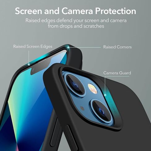 ESR for iPhone 15 Case, Military-Grade Protection, Shockproof Air Guard Corners, Yellowing-Resistant Acrylic Back, Phone Case for iPhone 15, Air Armor Series, Clear in Saudi Arabia