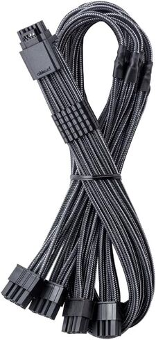 CableMod E-Series Pro ModMesh Sleeved 12VHPWR StealthSense PCI-e Cable for EVGA G/G+ / P/P+ / T (Black, 16-pin to Triple 8-pin, 60cm) in Kuwait