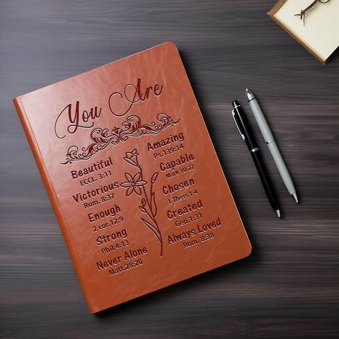 johsbyd الهدايا المسيحية الجلود دفتر الكتاب المقدس الآية الإيمان دفتر الكتابة الدينية للنساء الرجال هدية المسيحية ملهمة الدينية للأصدقاء الأسرة (كورنثوس 13: 7) in Kuwait