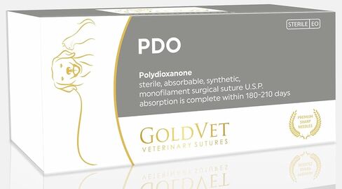 PDO Suture 2-0، 3/8 إبرة قطع عكسية مستديرة 24 مم (مقارنة بـ PDS II)، 35 بوصة in Kuwait