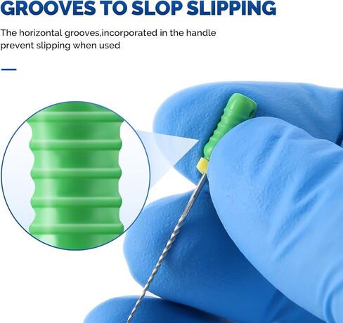 JMU مبرد قناة الجذر اللبية، مبردات موسعات #15-#40، 25 مم، مبرد أسنان للاستخدام اليدوي، 6 قطعة/الحزمة in Kuwait