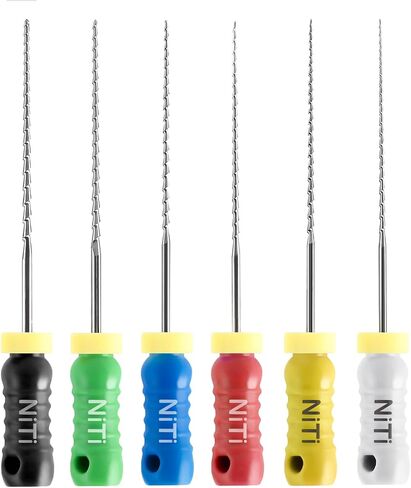 JMU Endodontic Root Canal Files, Reamers Files #15-#40, 25mm, Hand Use Dental Files, 6pcs/Pack in Saudi Arabia