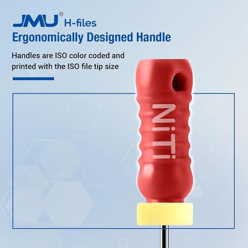 JMU Endodontic Root Canal Files, Reamers Files #15-#40, 25mm, Hand Use Dental Files, 6pcs/Pack in Saudi Arabia
