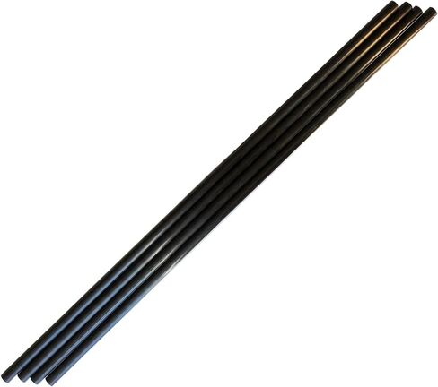 – CARBON FIBER TUBE - 6mm X 4mm x 1000mm – Pultruded Round Hollow Carbon Fiber rods Black matte finish - Pure carbon fibre hollow tube shafts - for RC planes-drones, boat DIY craft projects in Saudi Arabia