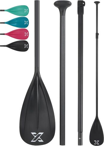 SUP Paddle - Premium Quality 3&4-Piece Adjustable Aluminum SUP Paddle with Glass Fiber Blade - Perfect for Surfing, Floating, and Water Sports Enjoyment in Saudi Arabia