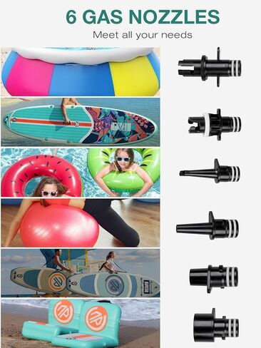 Paddle Board Pump, 20 PSI High Pressure SUP Pump, Paddleboard Pump with Auto-Off&Car Connector, Air Pump for Inflatables&Deflatable, Inflator Air Pump for Paddle Board, Kayak, Boat in Saudi Arabia