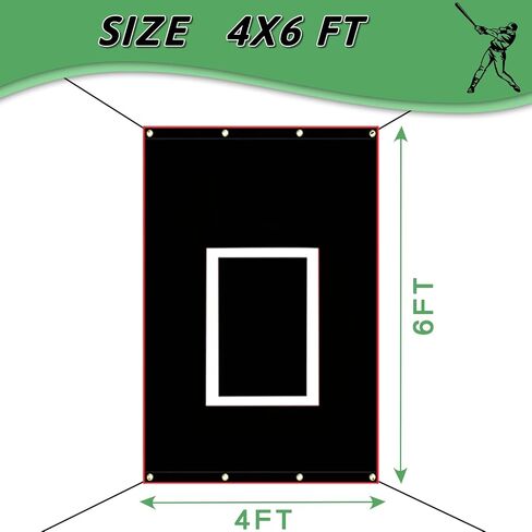 Baseball Batting Cage Backstop, Softball Batting Cage Backstop, Softball Baseball Backstop, Portable Batting Cage Net Backstop Target, 4’x6’/5’x6’ Baseball & Softball Backstops in Saudi Arabia