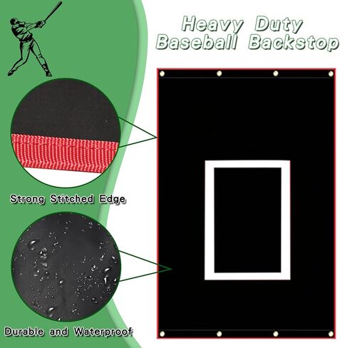 Baseball Batting Cage Backstop, Softball Batting Cage Backstop, Softball Baseball Backstop, Portable Batting Cage Net Backstop Target, 4’x6’/5’x6’ Baseball & Softball Backstops in Saudi Arabia
