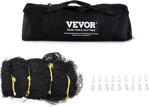 VEVOR Baseball Batting Netting, Professional Softball Baseball Batting Hitting Training Net, Practice Portable Pitching Cage Net with Door & Carry Bag, Heavy Duty Enclosed PE Netting, 55FT (NET ONLY) in Saudi Arabia
