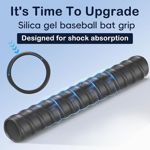 [Designed for Shock Absorption] Baseball & Softball Bat Grip Tape Bat Tape Grip Bat Grips Tape for Baseball Bats & Softball Bats Baseball Batting Tape Batting Grip-Black in Saudi Arabia