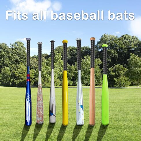 [Designed for Shock Absorption] Baseball & Softball Bat Grip Tape Bat Tape Grip Bat Grips Tape for Baseball Bats & Softball Bats Baseball Batting Tape Batting Grip-Black in Saudi Arabia