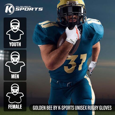 Football Gloves for Youth and Adult Receiver Sticky Silicone Grip Skin fit Tacky Gloves in Saudi Arabia