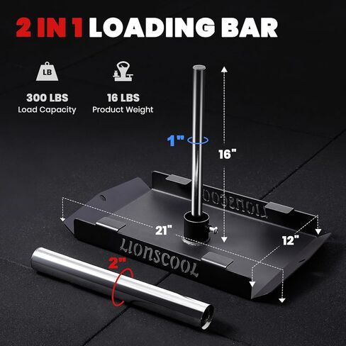 LIONSCOOL مزلجة سحب تدريب الأثقال مع مجموعة أحزمة سحب احترافية، سعة 300 رطل، مناسبة لألواح الوزن 1 بوصة و2 بوصة، معدات تمرين مزلجة كهربائية لتحسين التدريب السريع والقوة in Kuwait