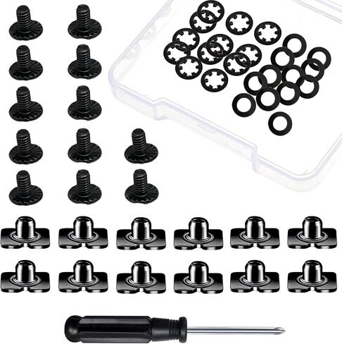 Football Back Plate Hardware, Football Backplate Screws Nuts with Truss Head Slotted Fasteners Washers Gaskets, Chicago Screws for Adult Size Youth Size Football Backplates Use in Saudi Arabia