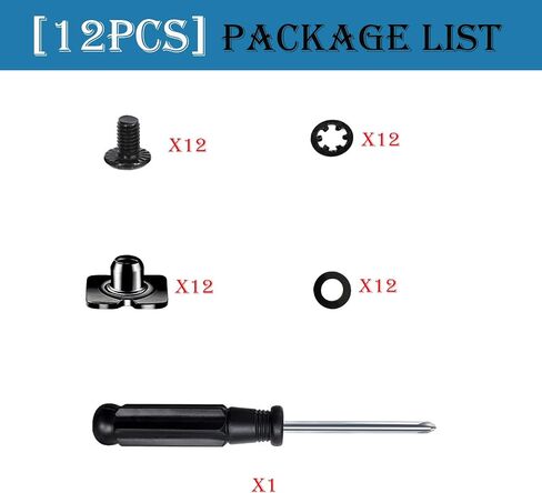 Football Back Plate Hardware, Football Backplate Screws Nuts with Truss Head Slotted Fasteners Washers Gaskets, Chicago Screws for Adult Size Youth Size Football Backplates Use in Saudi Arabia
