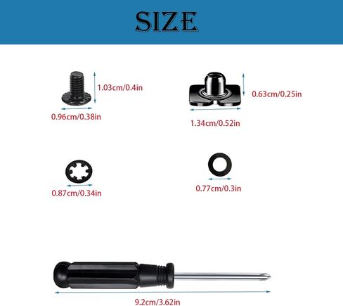 Football Back Plate Hardware, Football Backplate Screws Nuts with Truss Head Slotted Fasteners Washers Gaskets, Chicago Screws for Adult Size Youth Size Football Backplates Use in Saudi Arabia