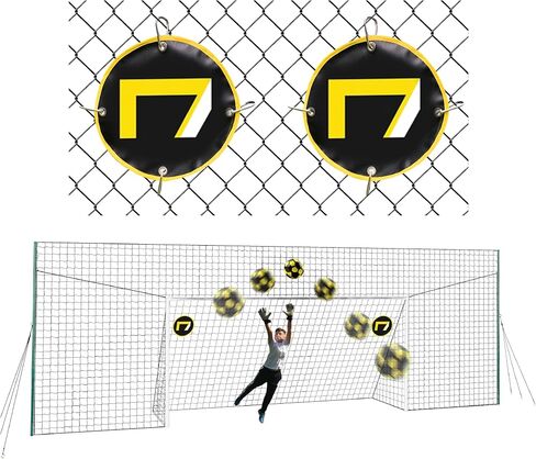 Soccer Goal Net & Soccer Backstop Net with Rebounder - Soccer Nets for Backyard All in One & Practice Targets (2 Pack) in Saudi Arabia