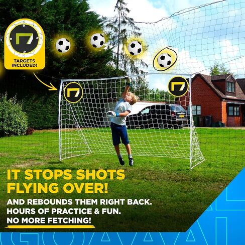 Soccer Goal Net & Soccer Backstop Net with Rebounder - Soccer Nets for Backyard All in One & Practice Targets (2 Pack) in Saudi Arabia