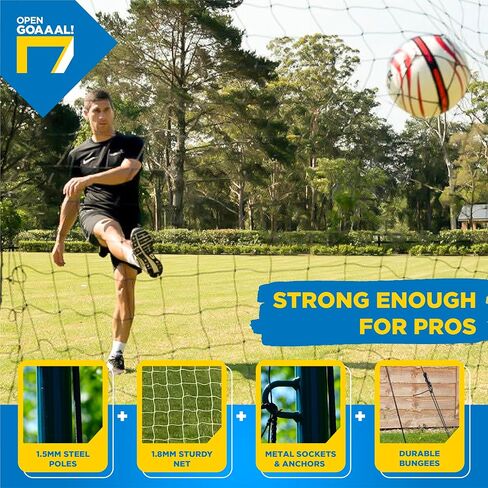 Soccer Goal Net & Soccer Backstop Net with Rebounder - Soccer Nets for Backyard All in One & Practice Targets (2 Pack) in Saudi Arabia