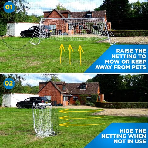 Soccer Goal Net & Soccer Backstop Net with Rebounder - Soccer Nets for Backyard All in One & Practice Targets (2 Pack) in Saudi Arabia