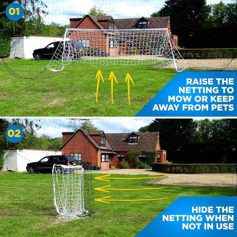 Soccer Goal Net & Soccer Backstop Net with Rebounder - Soccer Nets for Backyard All in One & Practice Targets (2 Pack) in Saudi Arabia