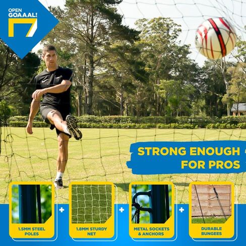 Soccer Goal Net & Soccer Backstop Net with Rebounder - Soccer Nets for Backyard All in One & Practice Targets (2 Pack) in Saudi Arabia