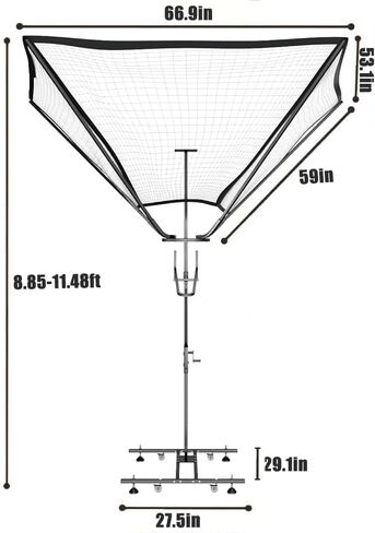 ملحق طوق كرة السلة الذي يقف على الأرض، مساعد مدرب رمي كرة السلة، نظام إرجاع كرة السلة المحمول مع شلال إرجاع تلقائي بزاوية 180 درجة in Kuwait