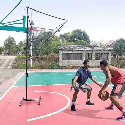 ملحق طوق كرة السلة الذي يقف على الأرض، مساعد مدرب رمي كرة السلة، نظام إرجاع كرة السلة المحمول مع شلال إرجاع تلقائي بزاوية 180 درجة in Kuwait
