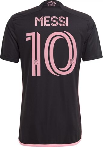 adidas Men's Soccer Inter Miami 23/24#10 Messi Away Jersey - Glittering Design, Moisture-Wicking Fabric in Saudi Arabia