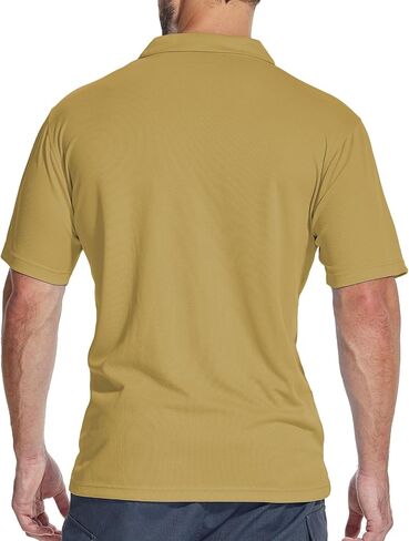 3 Pack Polo Shirts for Men with Pocket Summer Short Sleeve Cool Dri Causal Work Outdoor Shirt in Saudi Arabia