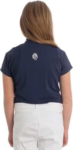 Equinavia Alma Girls Equestrian Short Sleeve Sun Shirt | Kids Riding Shirt with UPF 50 UV Protection and Breathable Mesh in Saudi Arabia