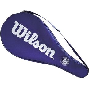 Wilson Roland Garros Tennis Racket Cover, For one adult racket, Polyester, Blue