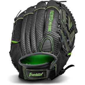 Franklin Sports Softball Glove - Windmill Fastpitch + Slowpitch Softball Glove - Green Softball Mitt - Right Hand Throw Adult + Youth - 13", Lime