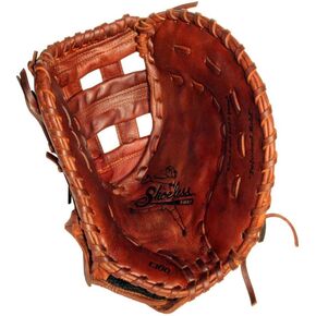 Shoeless Joe Ballgloves Fast Pitch Brown First Base Glove, Right Hand, 12 1/2-Inch