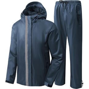 معدات المطر لصيد الأسماك من V VALANCH للرجال، معطف مطر عاكس وسراويل مقاومة للماء in Kuwait