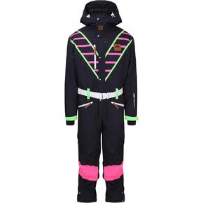 OOSC People’s Prince Black Ski Suit Mens | Stylish Retro | Waterproof, Breathable & Insulated Synthetic | Recycled Polyester